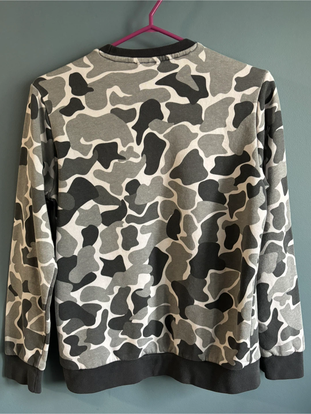 Adidas Camo Print Sweatshirt - Size L - photo 3