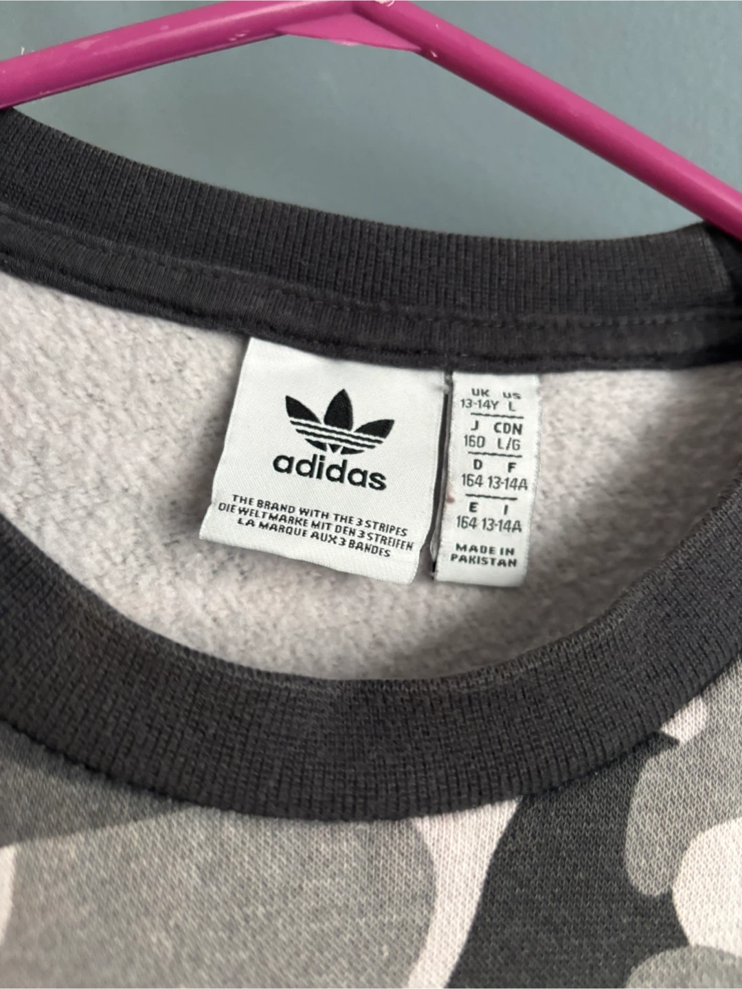 Adidas Camo Print Sweatshirt - Size L - photo 2