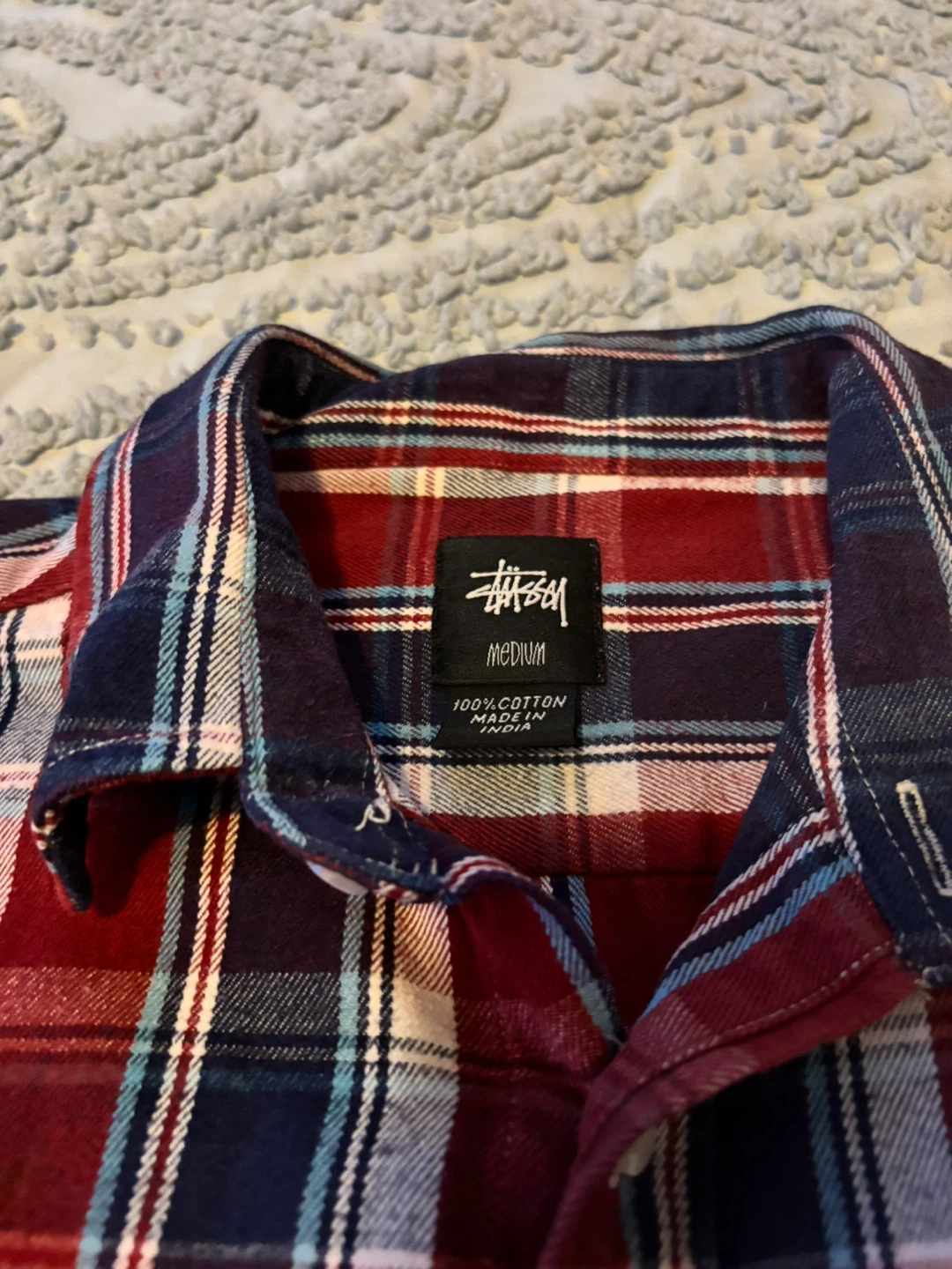 Stussy Button-Up Plaid Shirt - photo 3