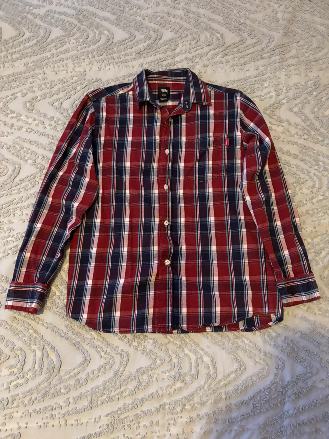 Stussy Button-Up Plaid Shirt