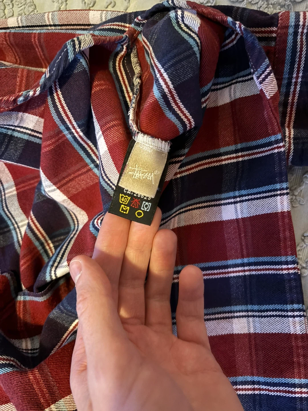 Stussy Button-Up Plaid Shirt - photo 4