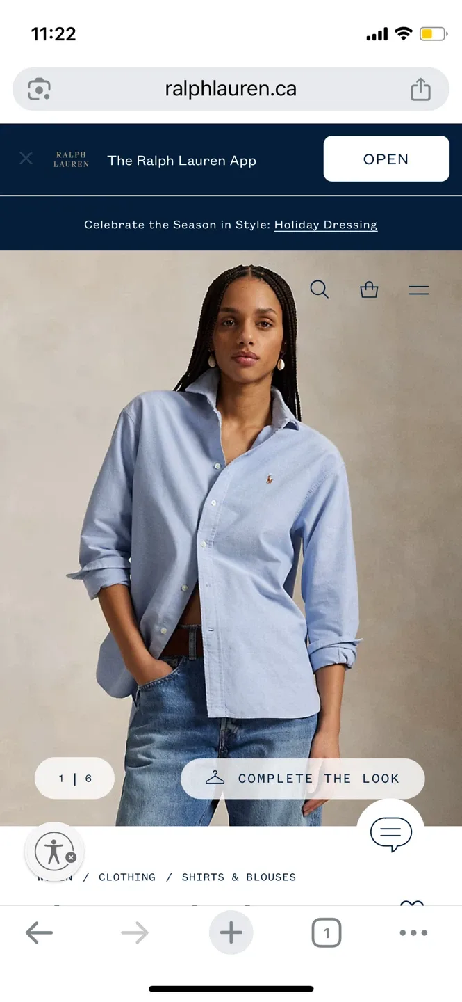 NEW w/ tag Polo Ralph Lauren Women's Oxford Shirt image indicator(3)