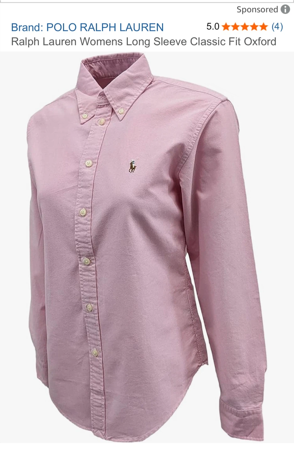 NEW w/ tag Polo Ralph Lauren Women's Oxford Shirt - photo 5