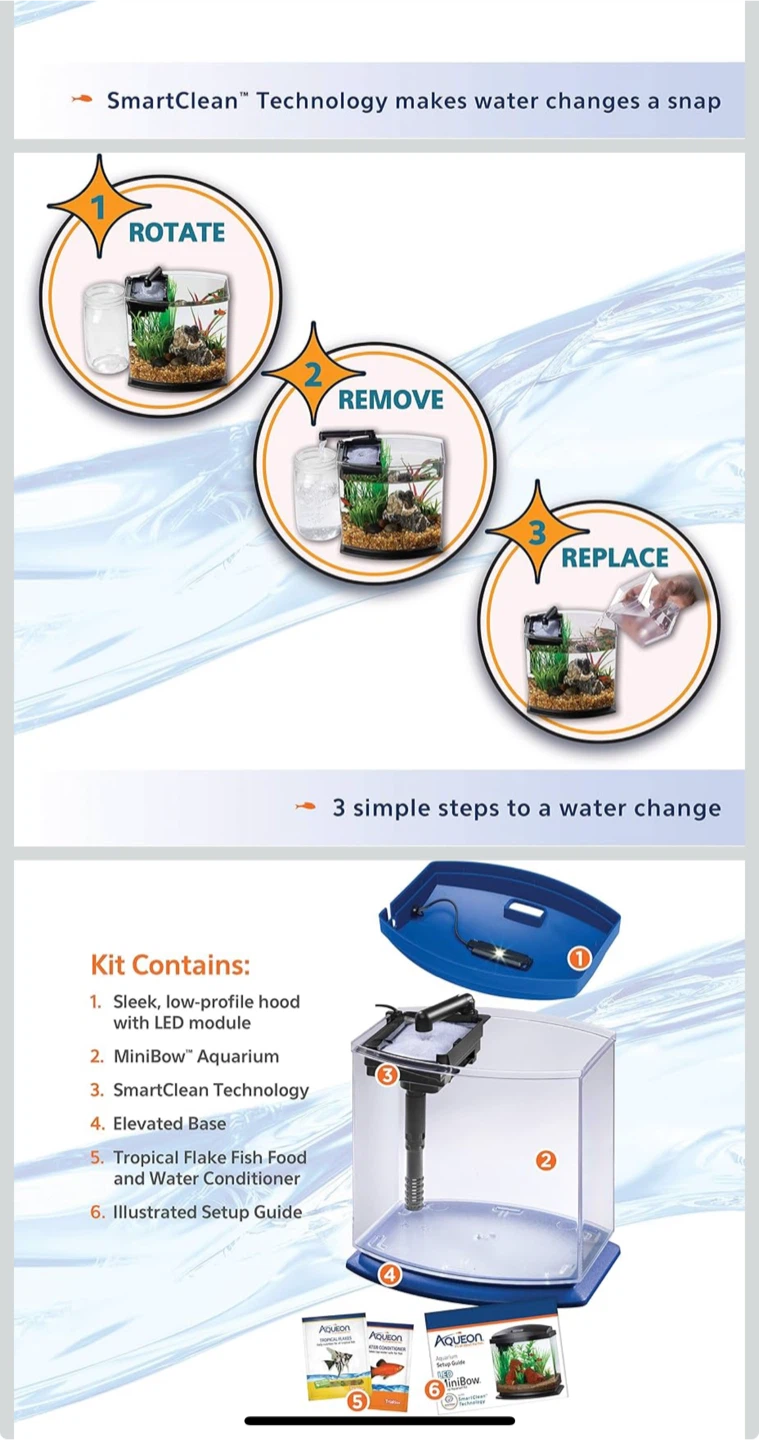 Aqueon MiniBow Aquarium Kit with LED Module - photo 3