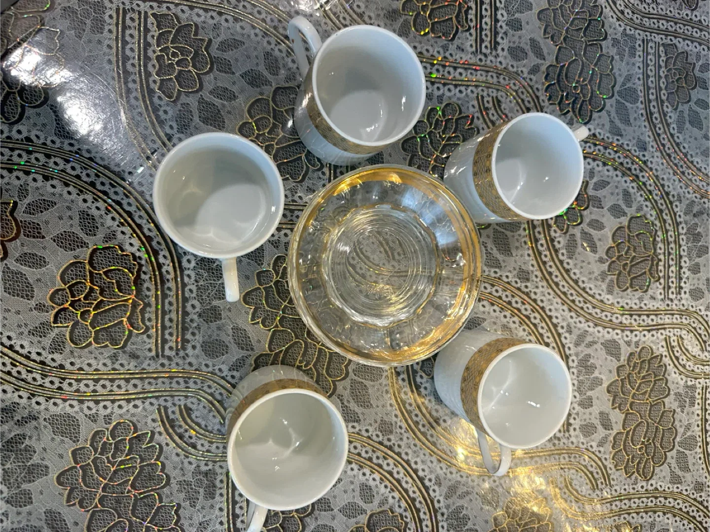 Elegant Tea Cups & Saucers Set image indicator(2)