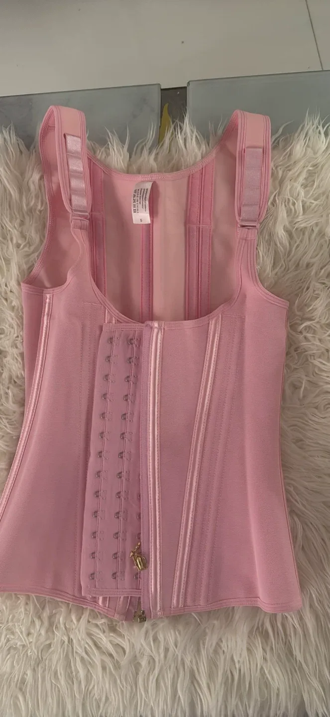 New Camellias Corset Top, Pink, Size S image indicator(6)