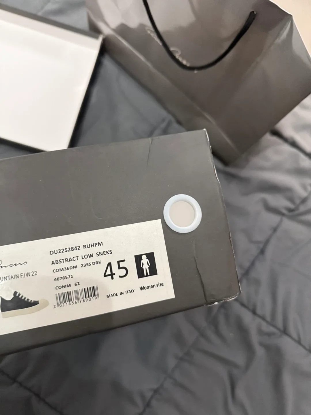 Rick Owens Drkshdw Low Sneks Black Size 45 image indicator(2)