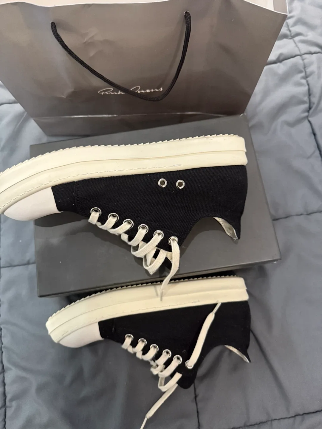 Rick Owens Drkshdw Low Sneks Black Size 45 image indicator(5)