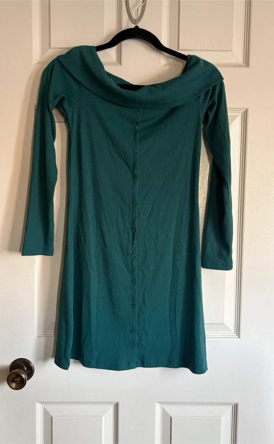 Wild Fable Green Off the Shoulder Dress New - Sz M image indicator(2)