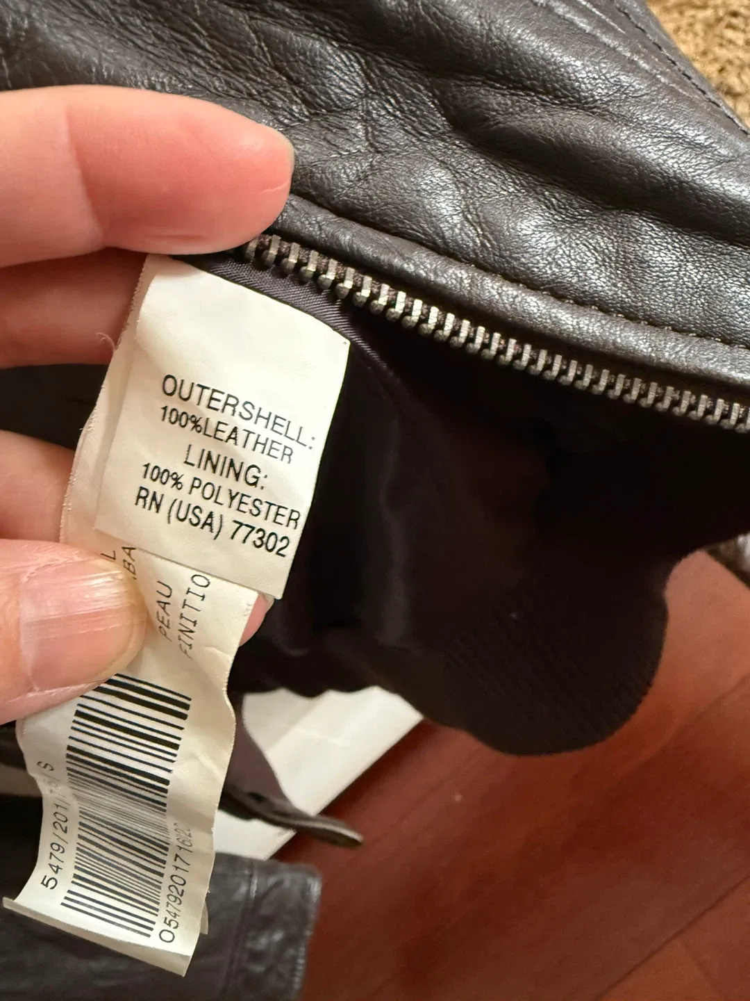 Zara Leather Collection Brown Leather Jacket - Size S image indicator(2)