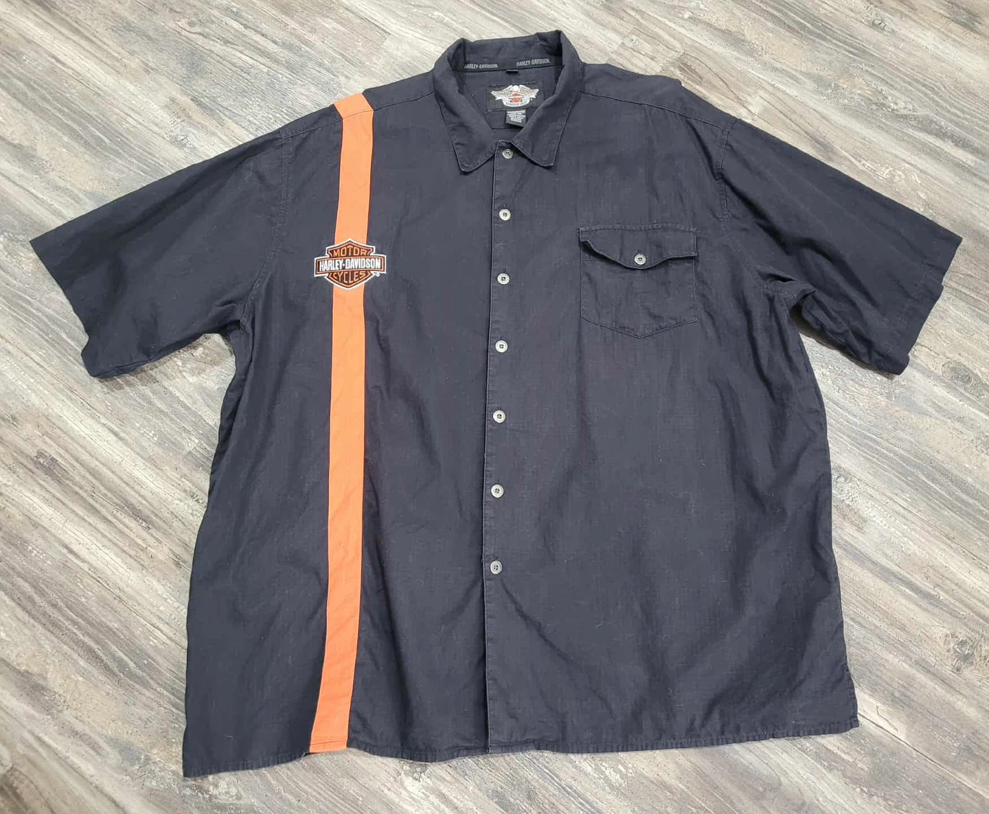 Harley-Davidson 3XL Black Button-Up Shirt