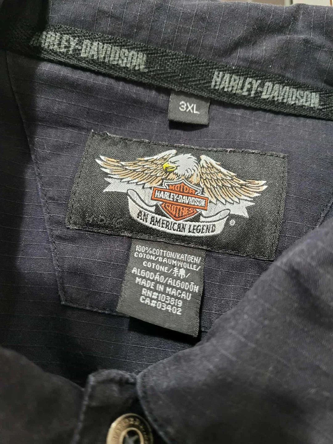 Harley-Davidson 3XL Black Button-Up Shirt image indicator(3)