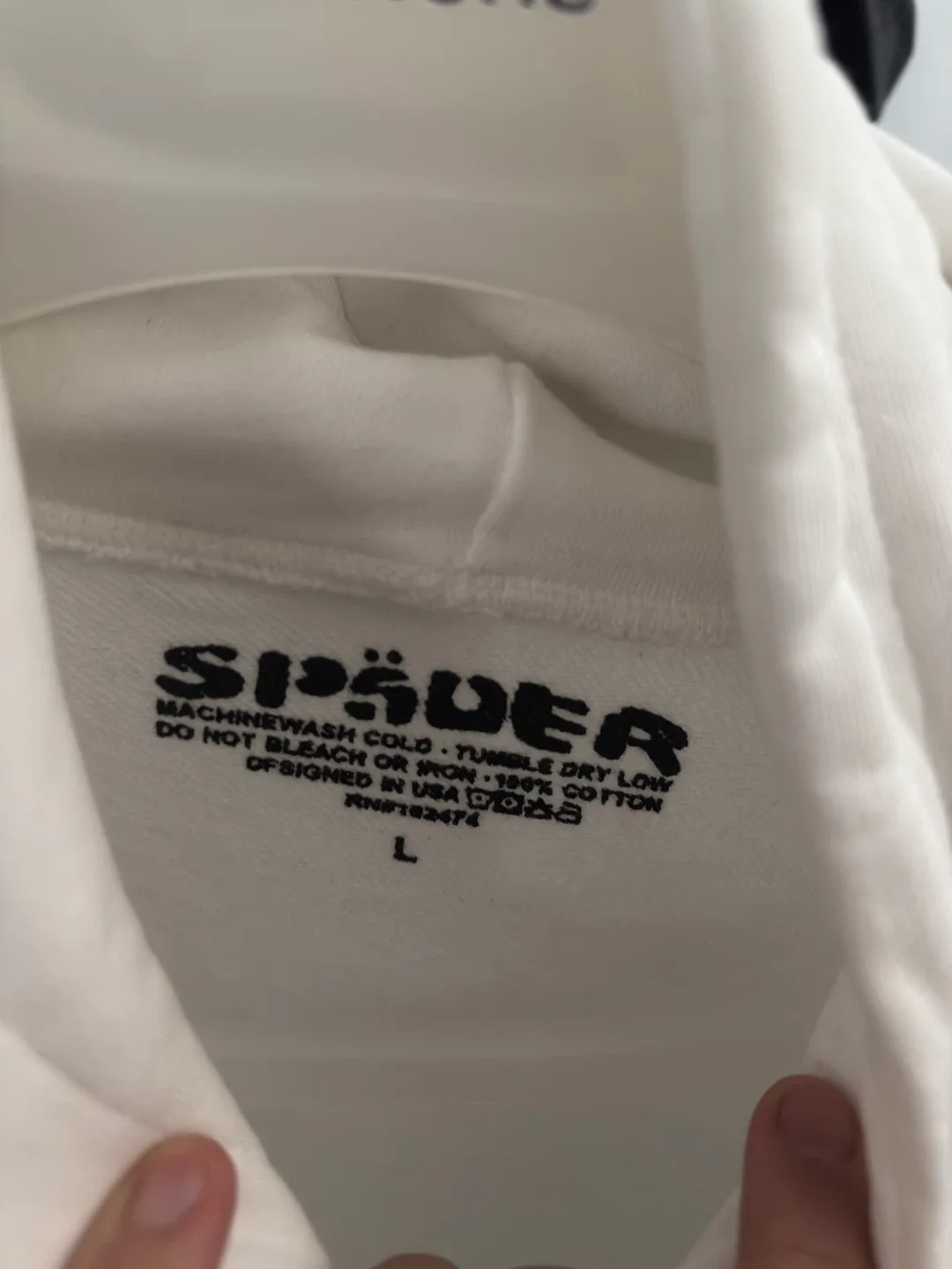 Sp5der White Hoodie - Size L image indicator(3)