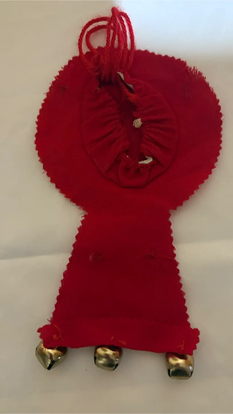 Vintage Handmade Santa Christmas Ornament image indicator(4)