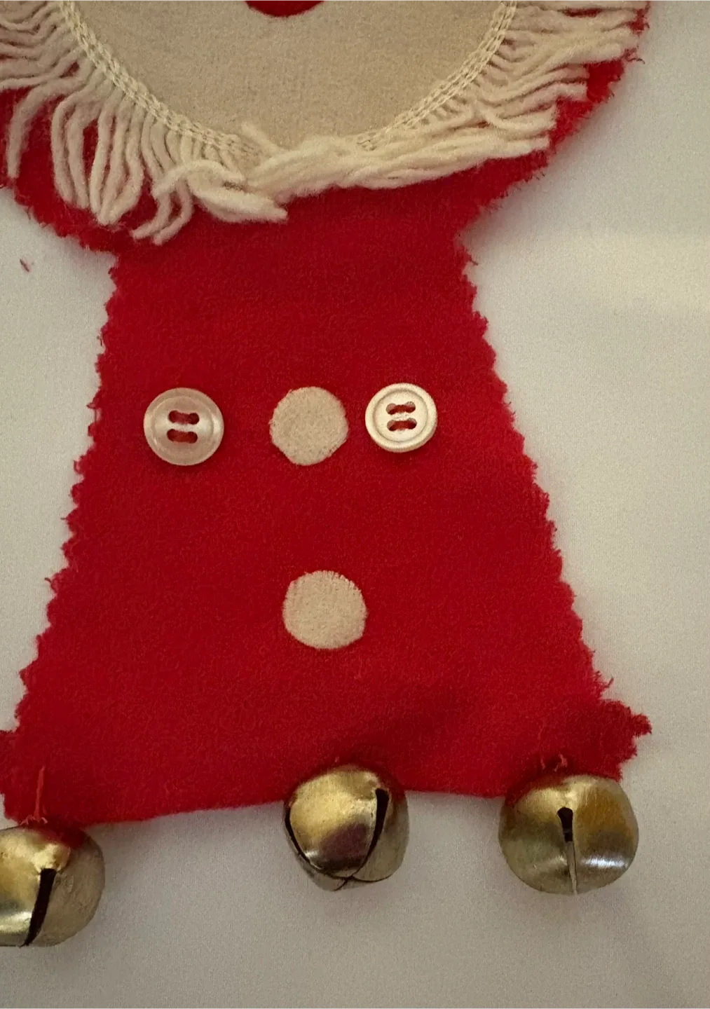 Vintage Handmade Santa Christmas Ornament image indicator(2)