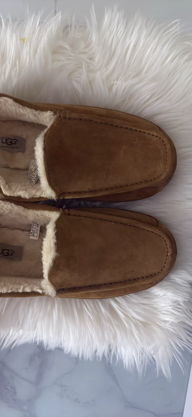 UGG Men's Ascot Suede Slippers, Size 12
