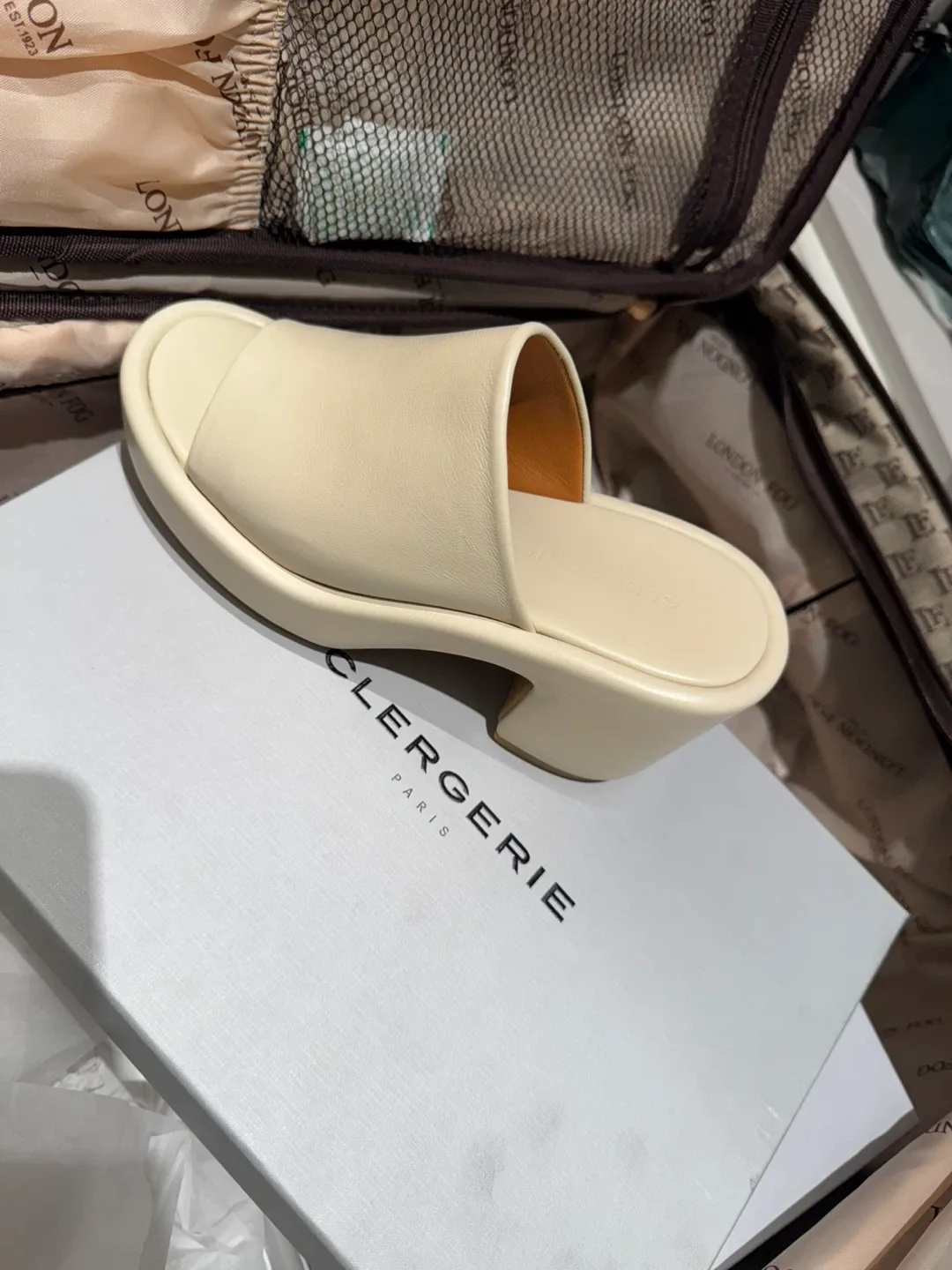 Clergerie Paris Platform Heel Sandals Size 7 image indicator(2)