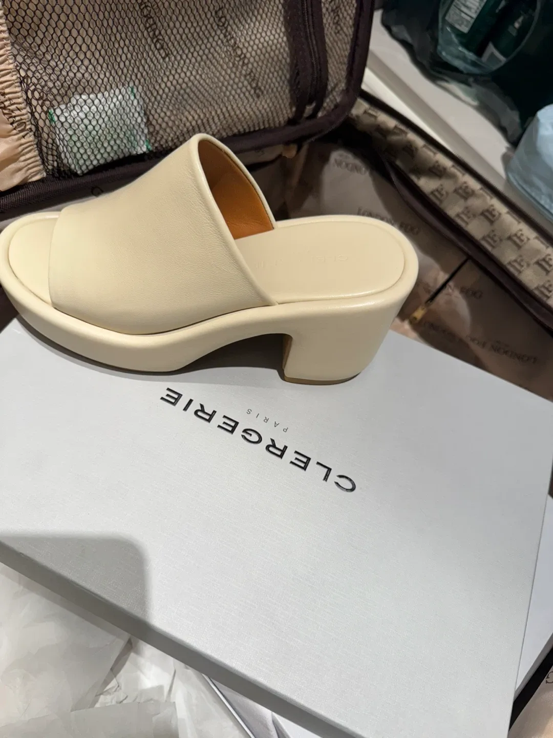 Clergerie Paris Platform Heel Sandals Size 7