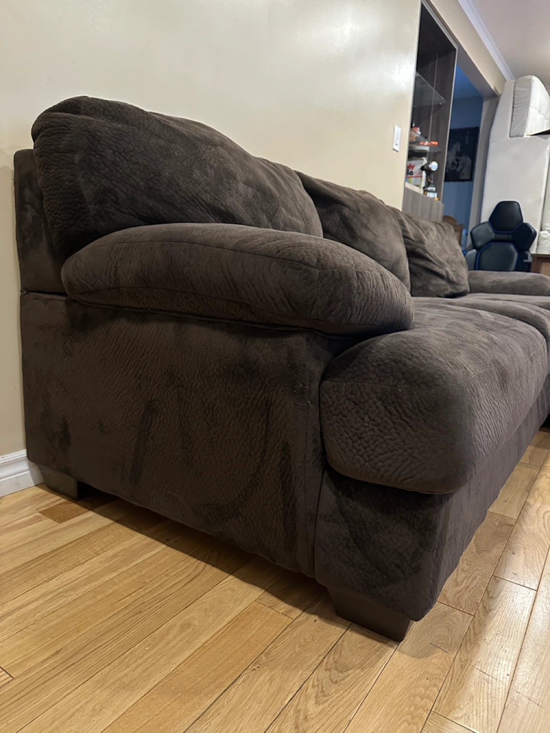 Cozy Chocolate Sectional Sofa with Chaise (CAN DELIVER) - photo 4