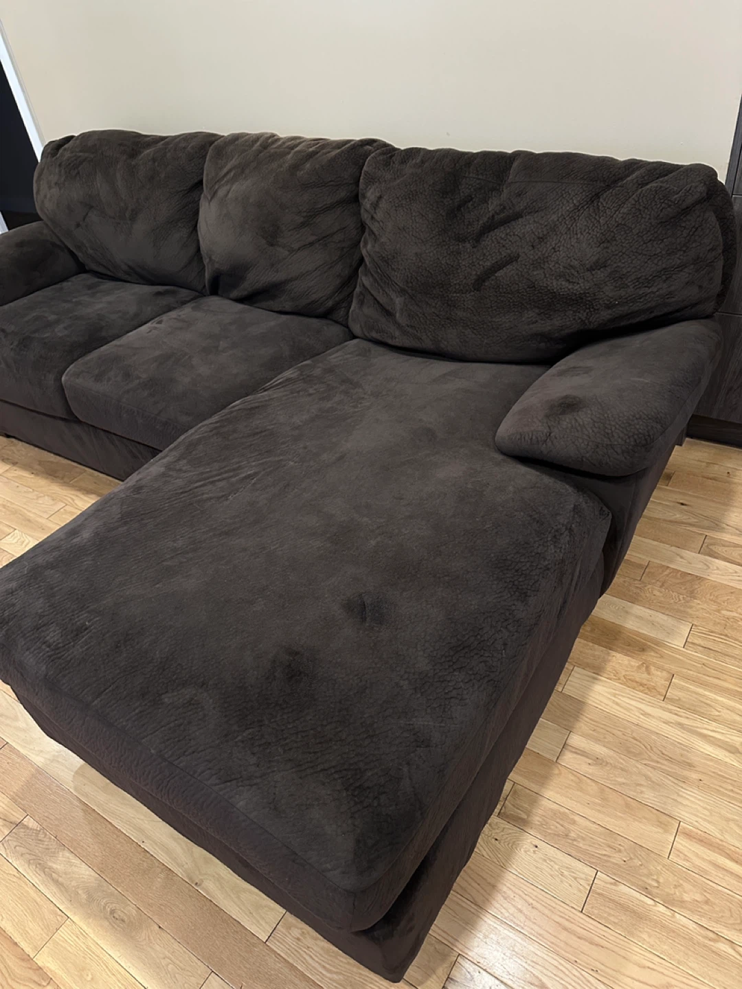 Cozy Chocolate Sectional Sofa with Chaise (CAN DELIVER) - photo 2