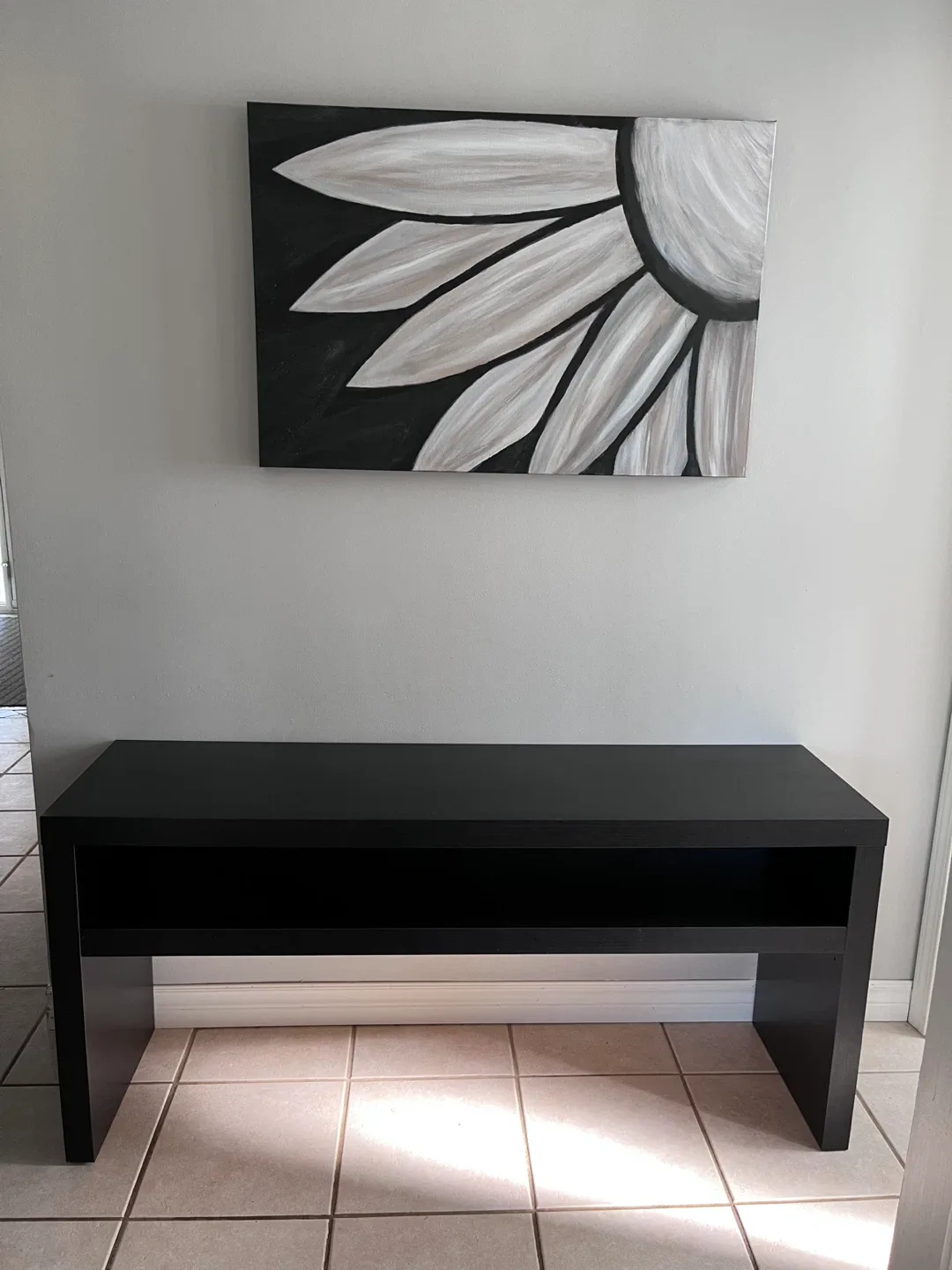 Black Ikea Malm Console Table / TV Stand image indicator(6)