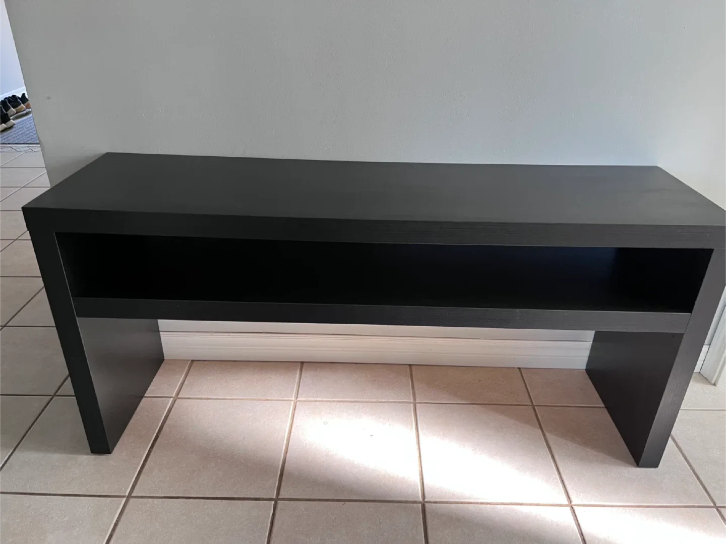 Black Ikea Malm Console Table / TV Stand image indicator(5)