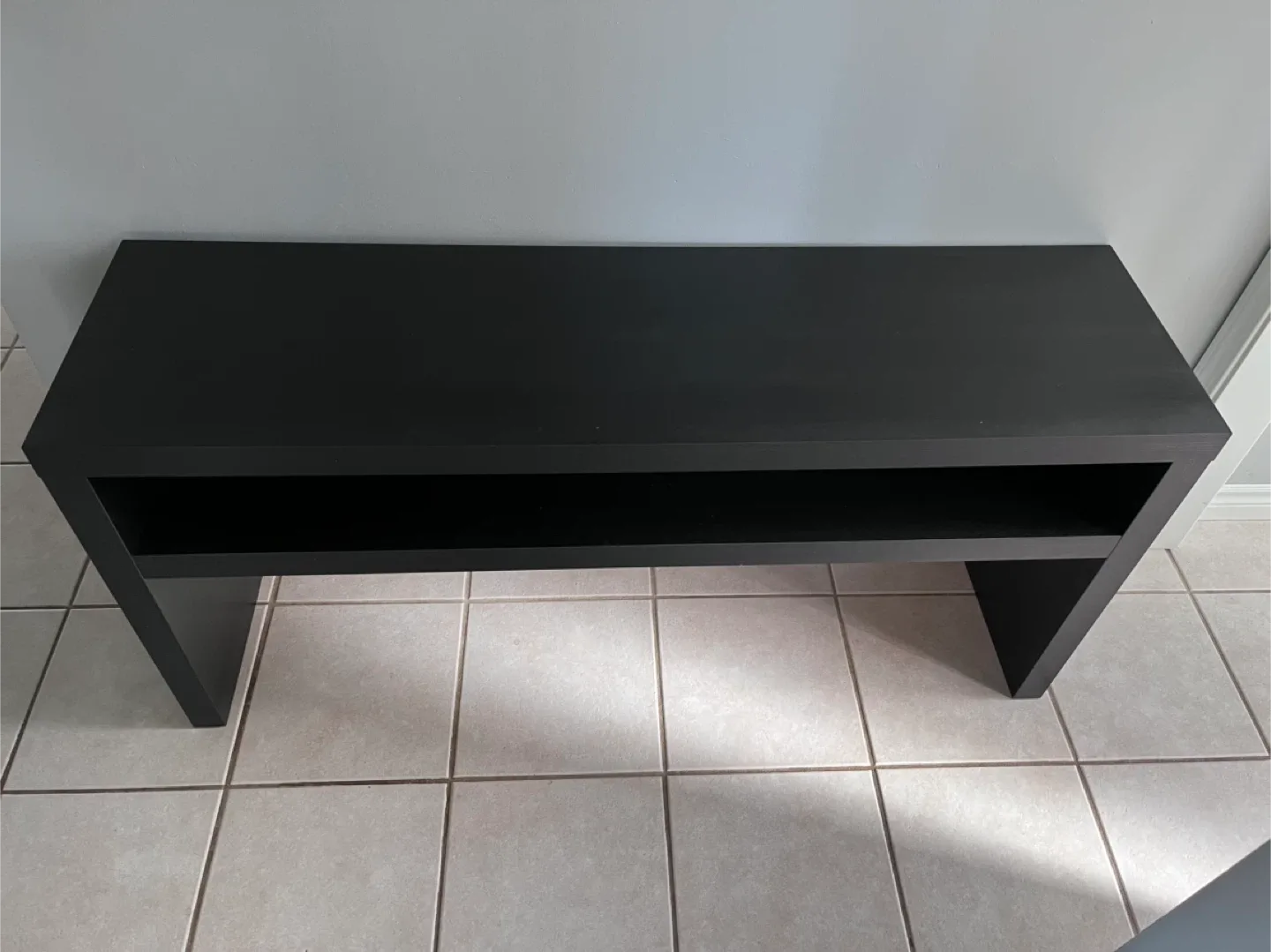 Black Ikea Malm Console Table / TV Stand image indicator(4)