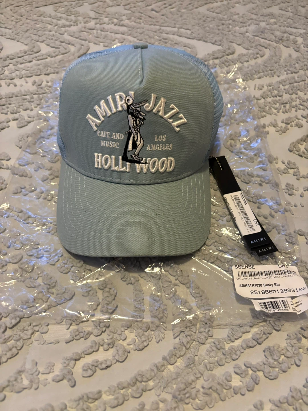 Amiri Jazz Wolf Trucker Cap