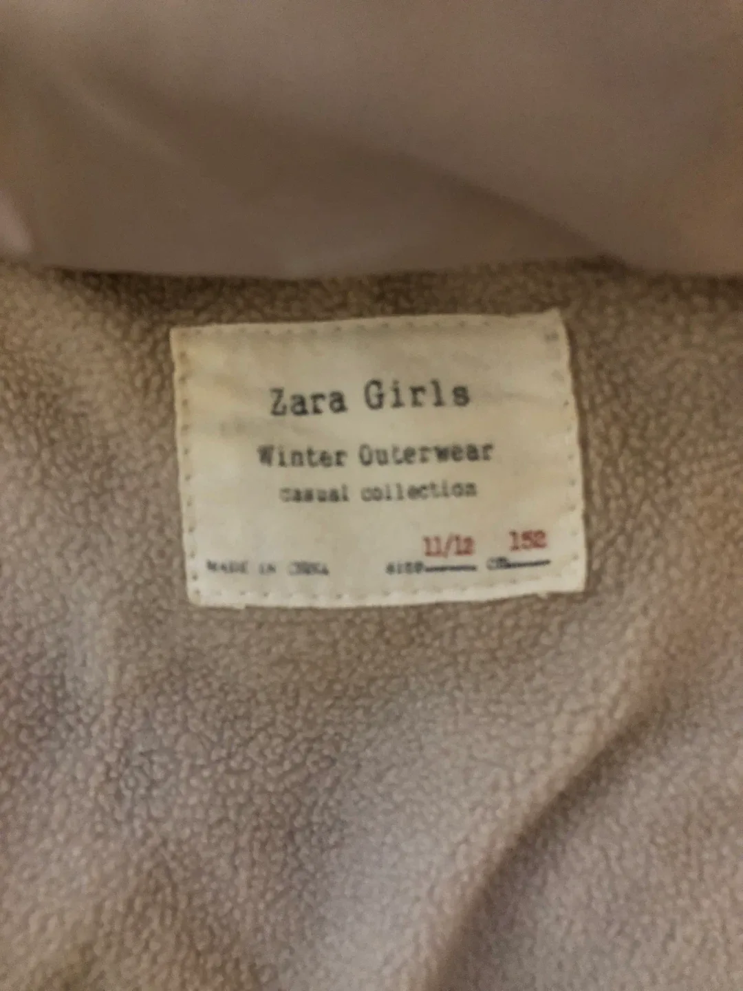 Zara Girls Winter Outerwear Size 11/12 image indicator(4)