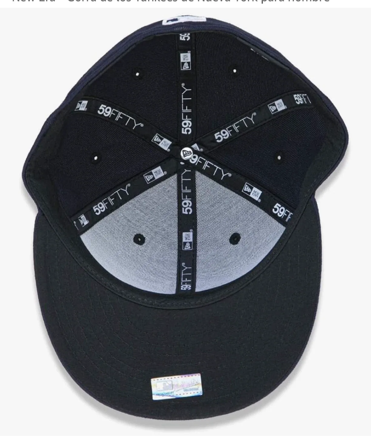 Size 6.5 New Era NY Yankees 59FIFTY Fitted Hat image indicator(2)