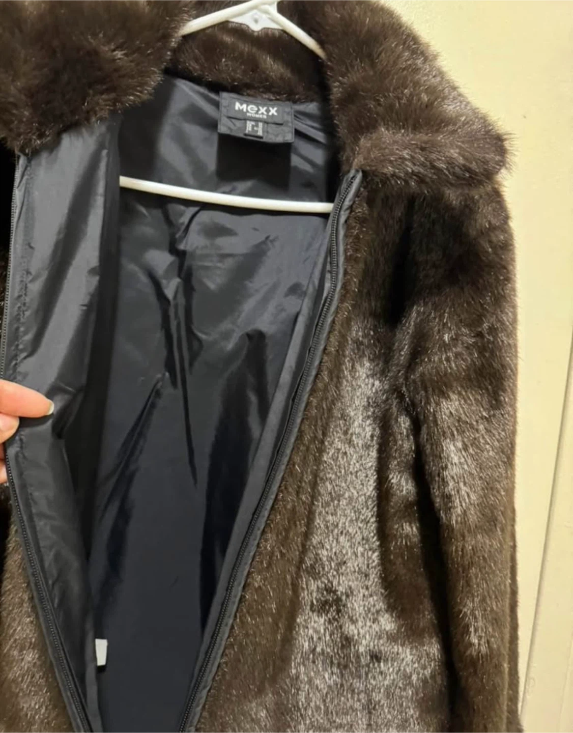 🥕FREE Moxx Faux Fur size 36 Brown Jacket - photo 2