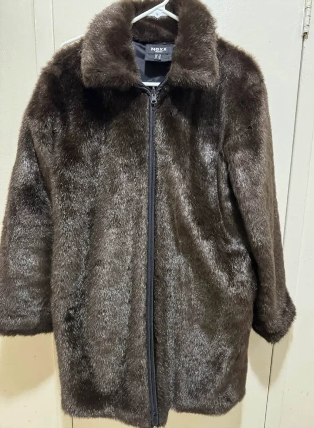 🥕FREE Moxx Faux Fur size 36 Brown Jacket thumbnail
