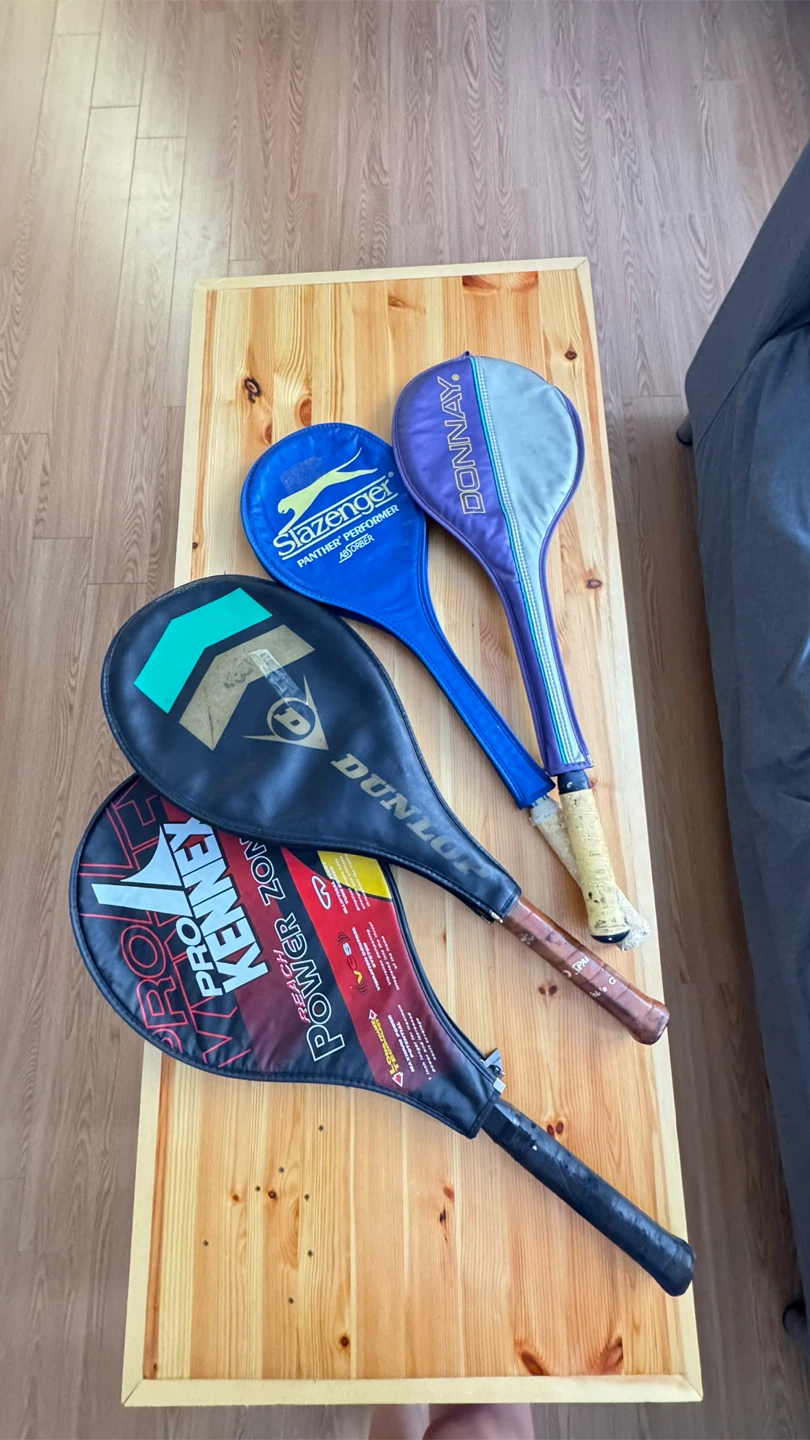 Tennis Rackets: Slazenger, Donnay, Dunlop, Pro Kennex, Spalding