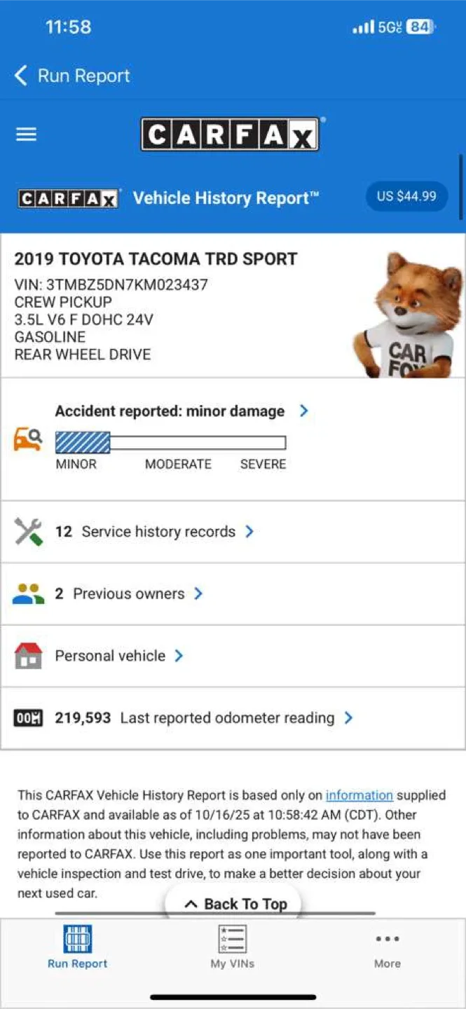 Toyota Tacoma TRD Sport Truck - Black image indicator(6)