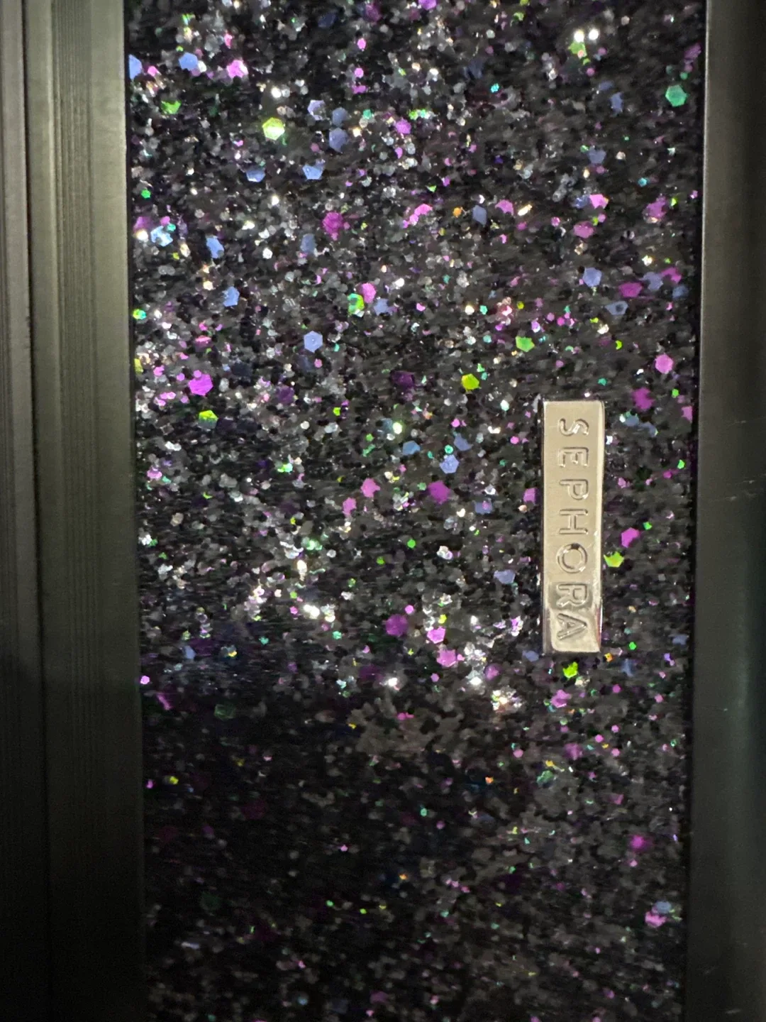Sephora Black Glitter Makeup Train Case image indicator(2)