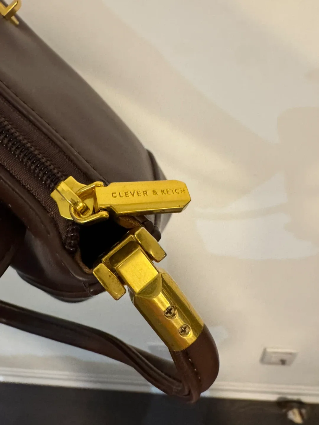 Clever & Keich Brown Handbag image indicator(5)