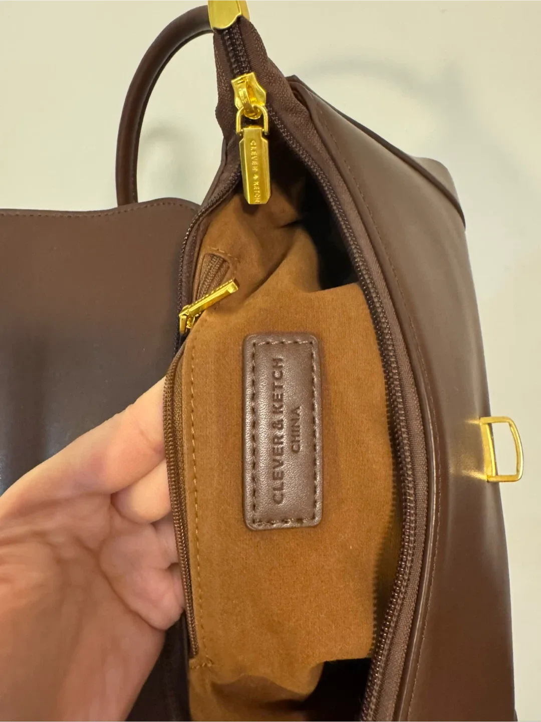 Clever & Keich Brown Handbag image indicator(8)