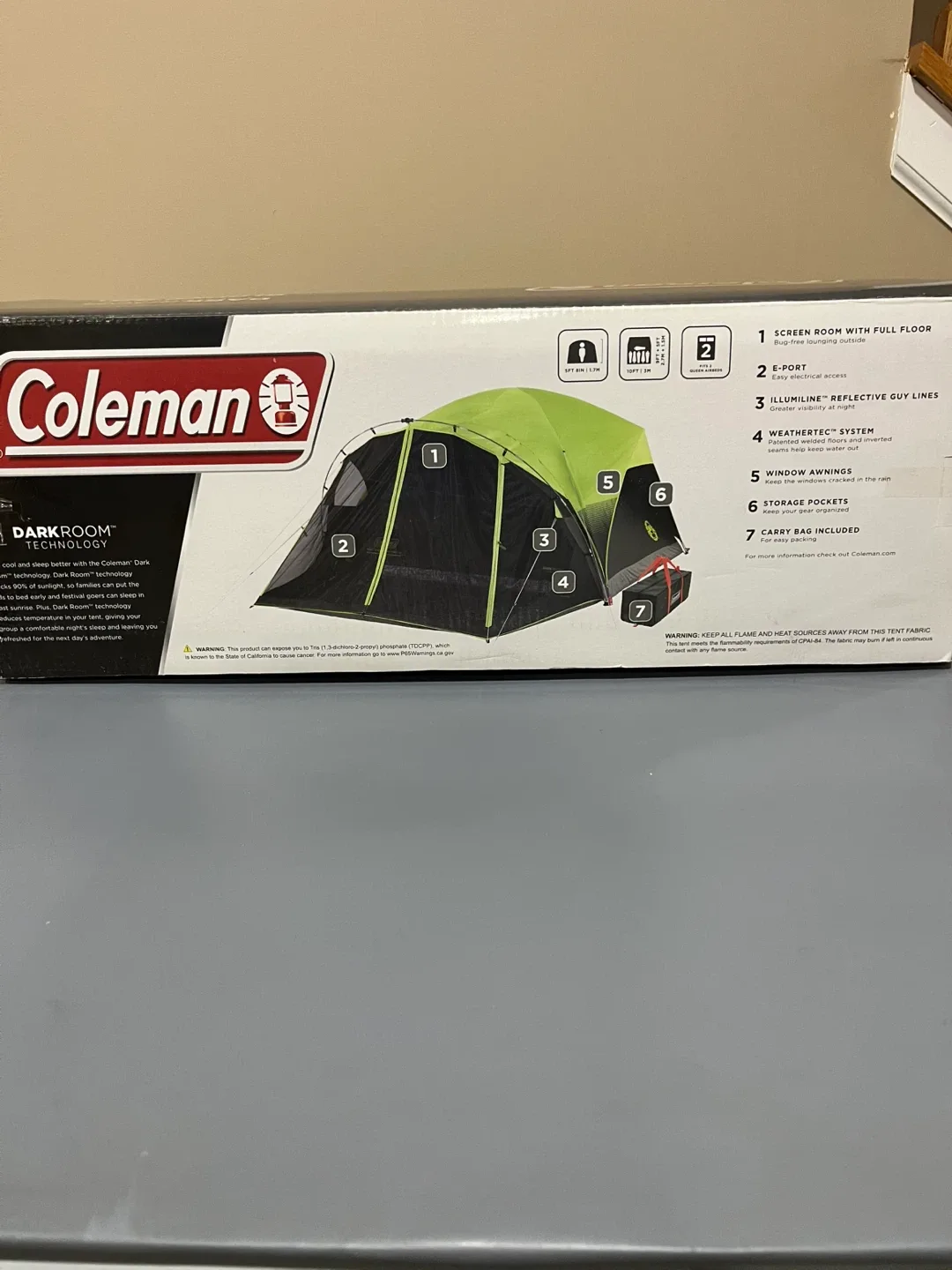 Coleman Dark Room 6-Person Dome Tent