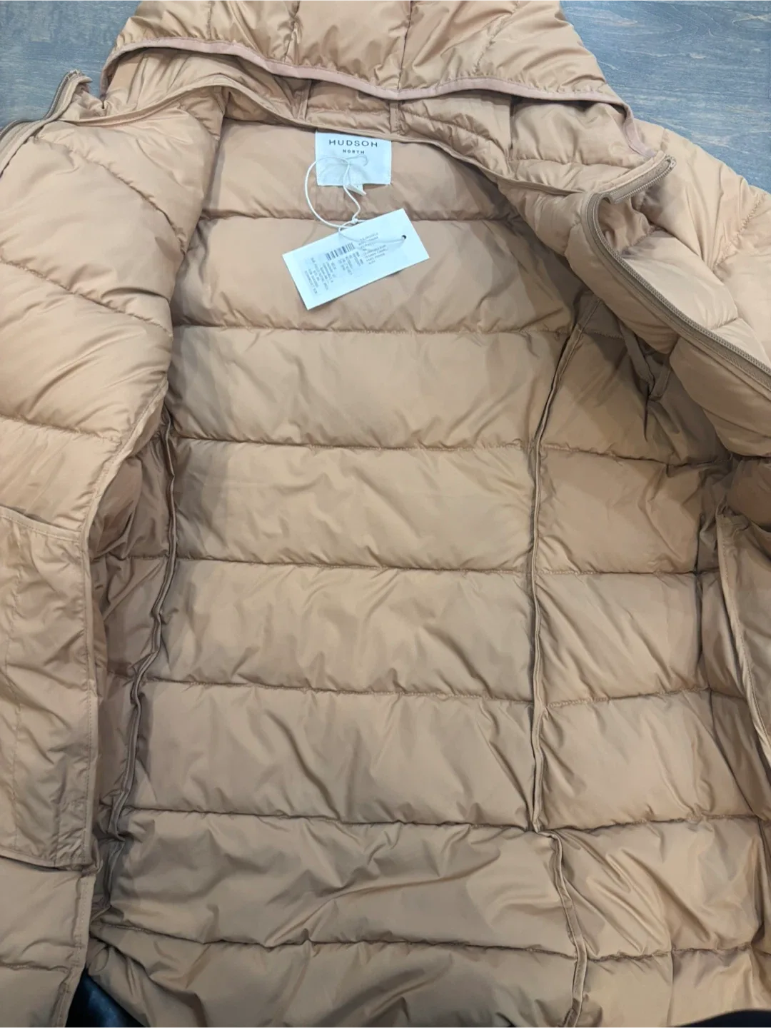 Women’s Hudson North camel  Coloured long puffer image indicator(3)