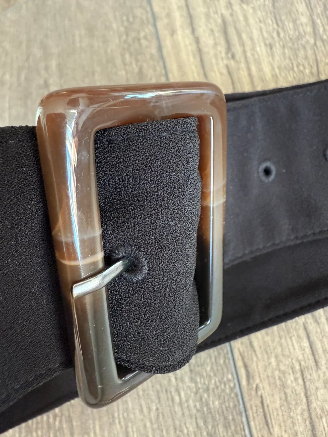 🆕 Wide Black Belt with Buckle thumbnail