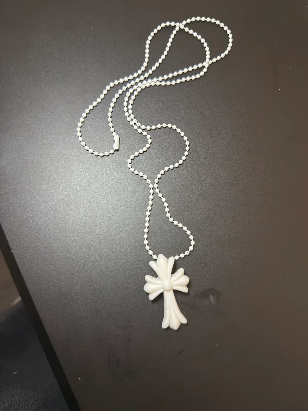 Chrome Hearts White Cross Necklace