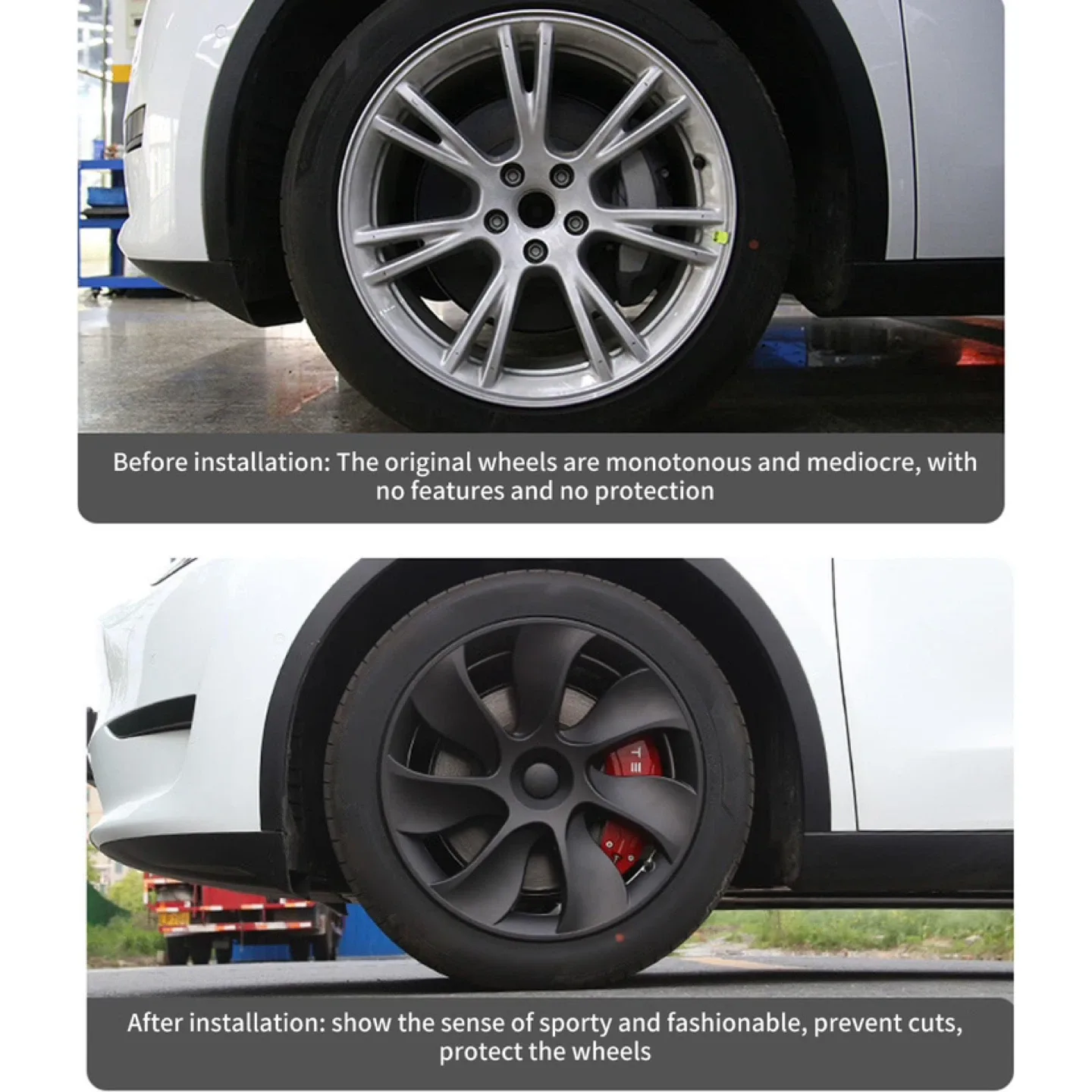 4PCS 19inch Wheel Rim Cover Hubcaps image indicator(3)