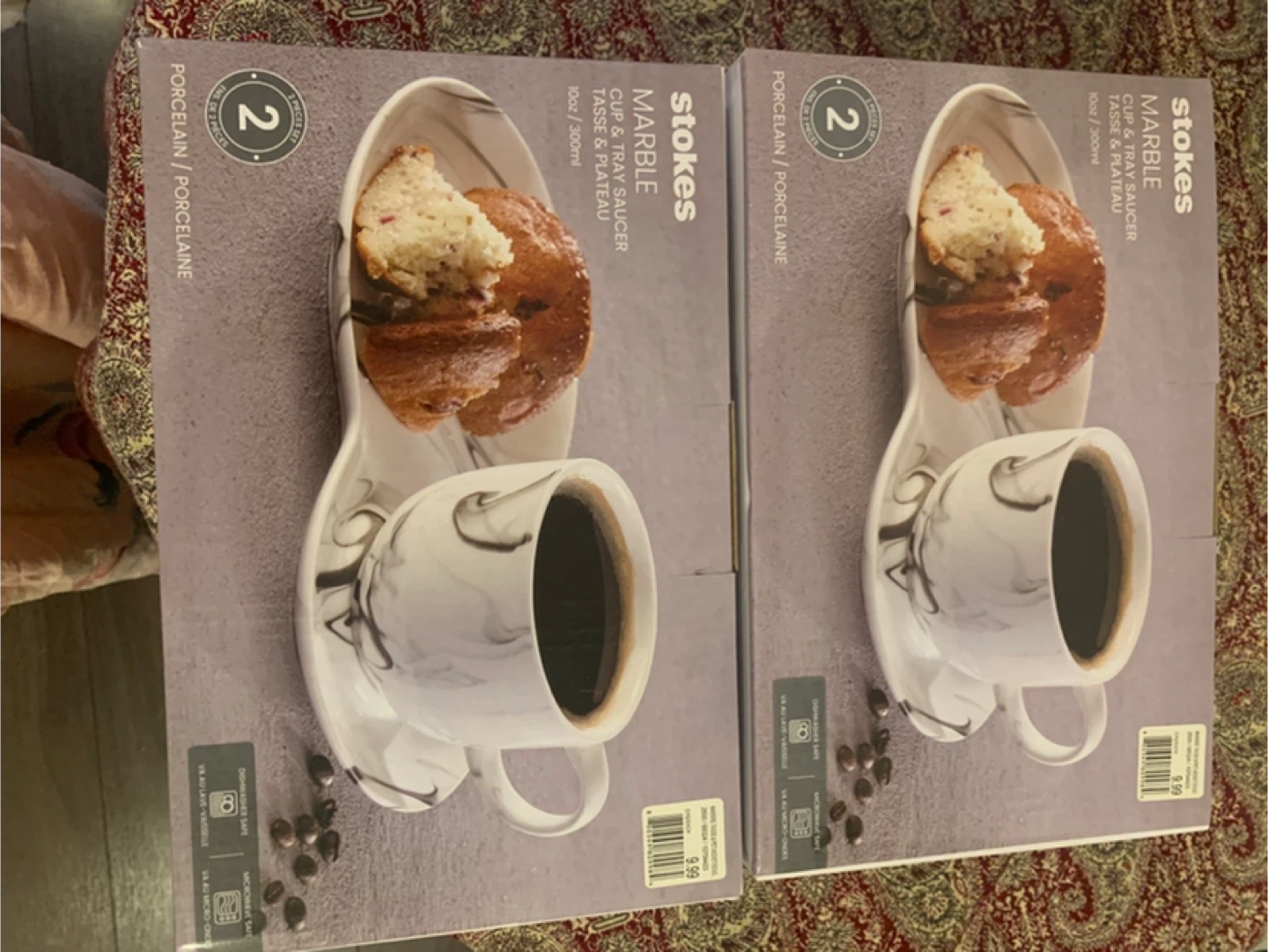 Stokes Marble Cup & Tray Saucer