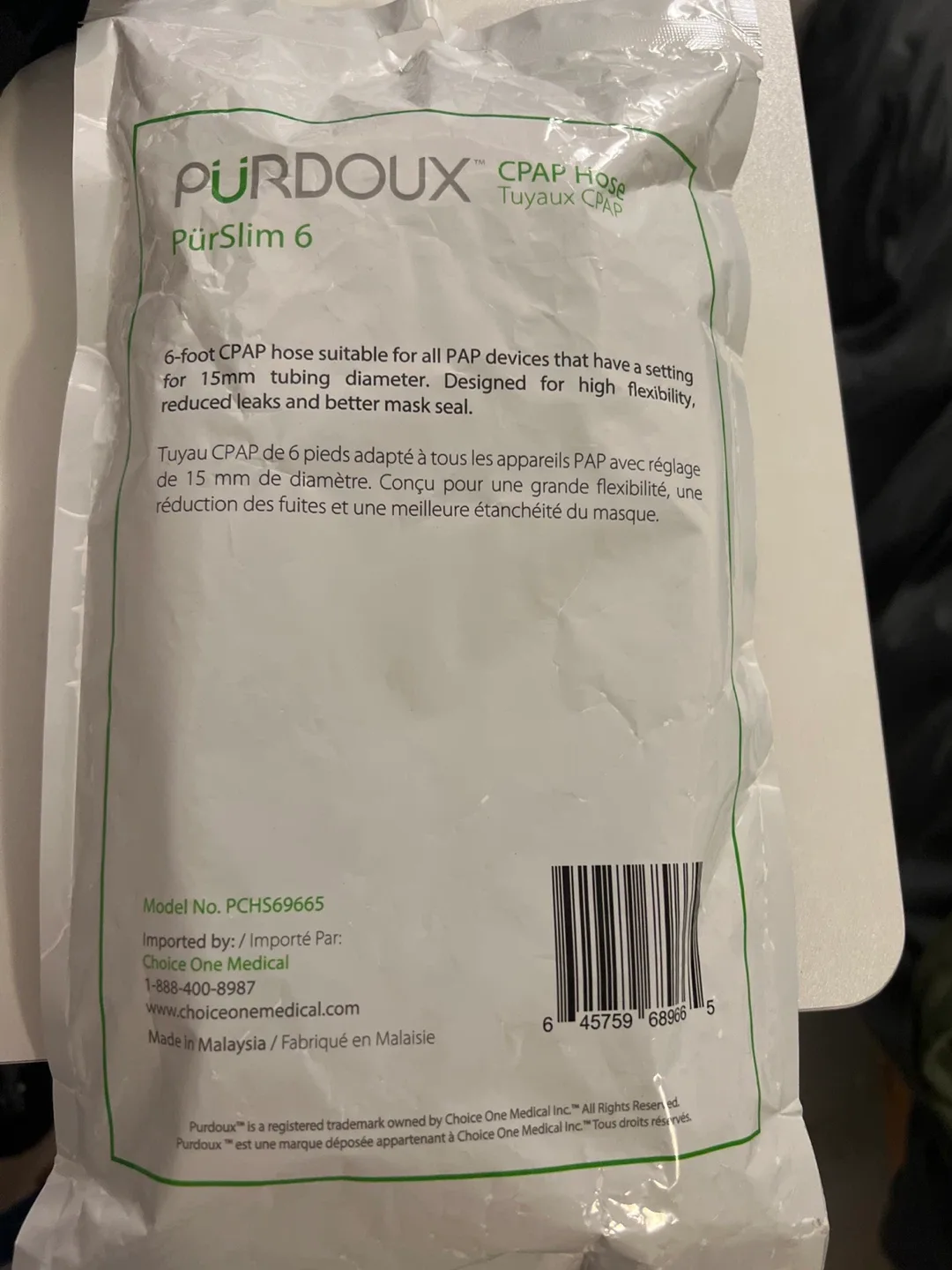 New PürdouX PürSlim 6 CPAP Hose image indicator(2)