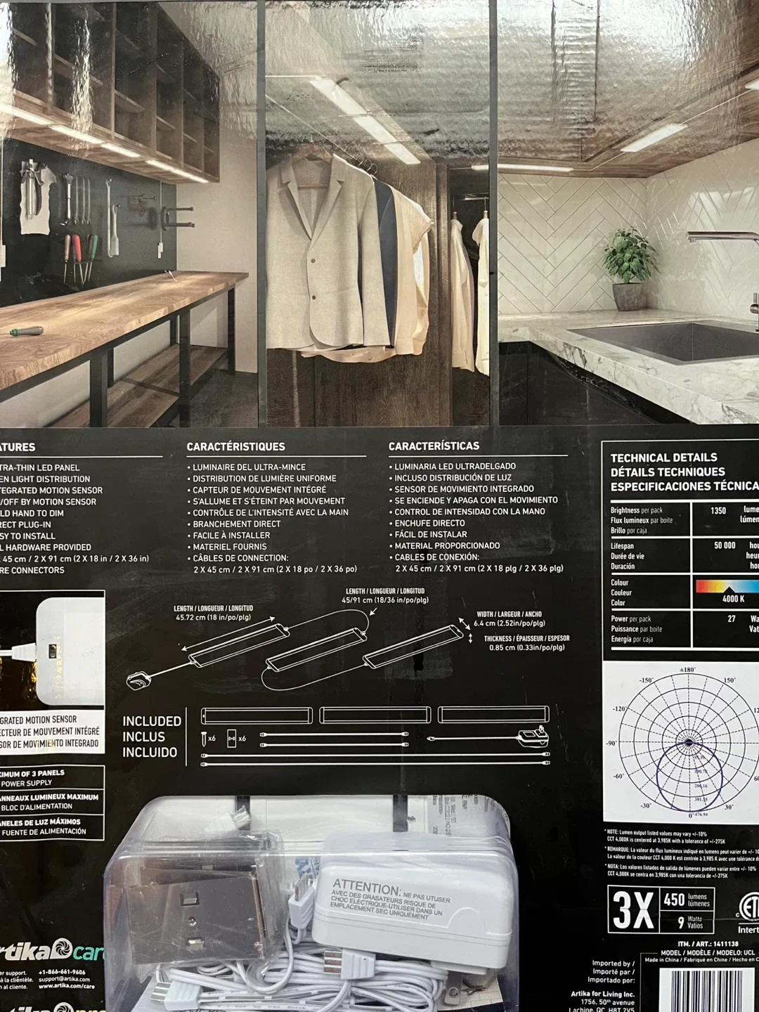 Artika Maestro Plug In Under Cabinet Light image indicator(5)