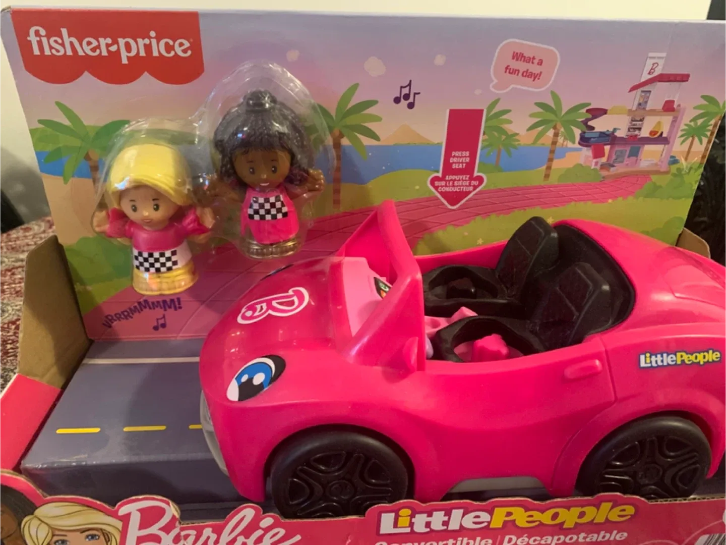 Fisher-Price Little People Barbie Convertible Car image indicator(2)