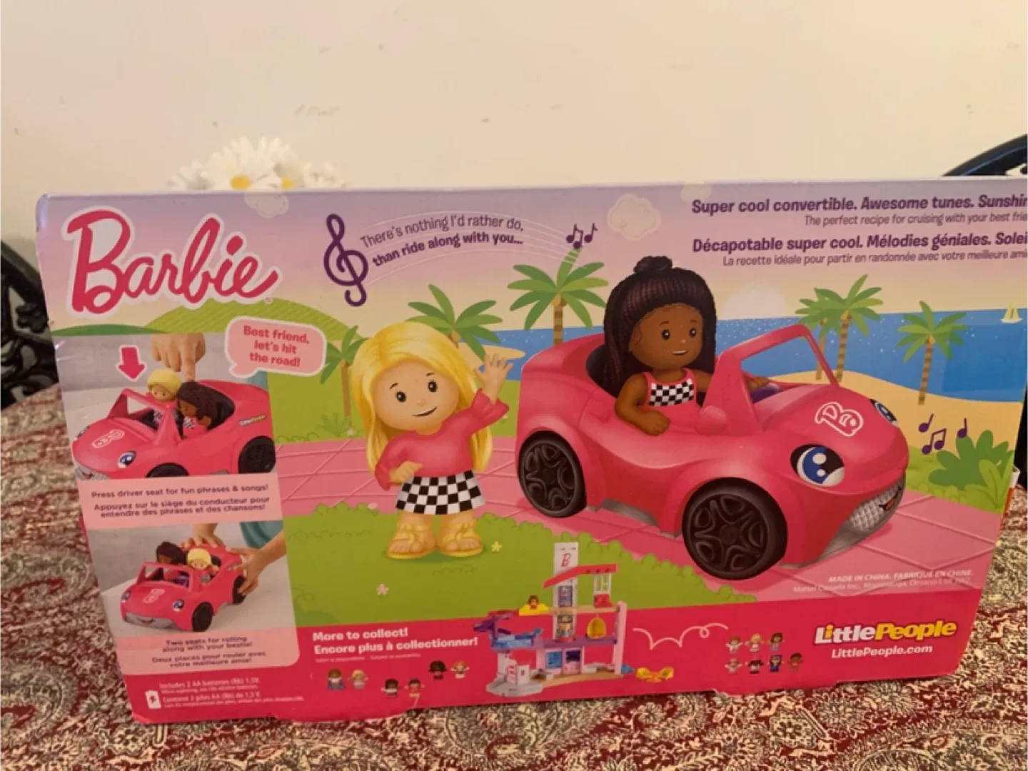Fisher-Price Little People Barbie Convertible Car image indicator(3)