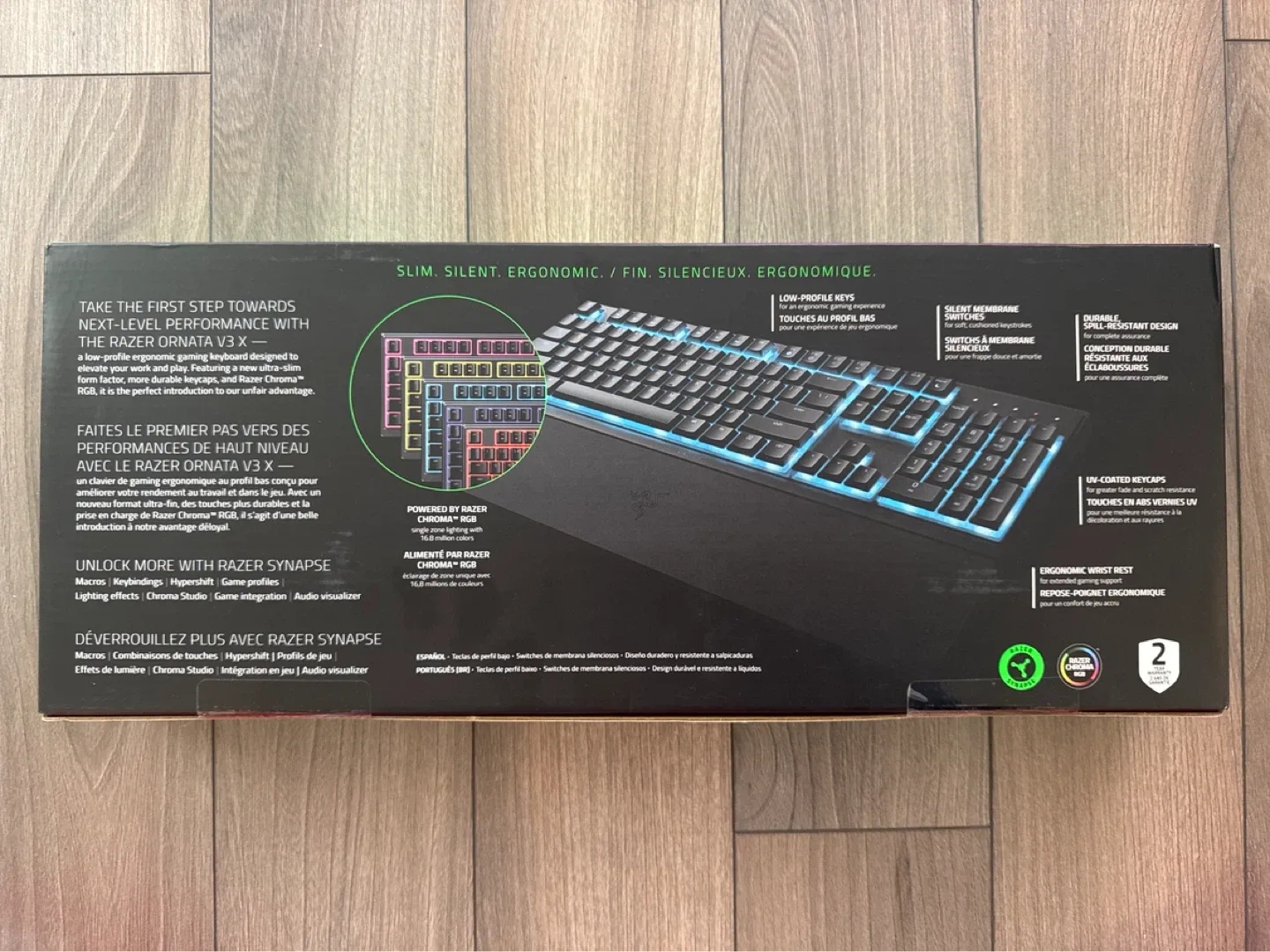 Razer Ornata V3 X Low Profile Gaming Keyboard - NEW image indicator(2)