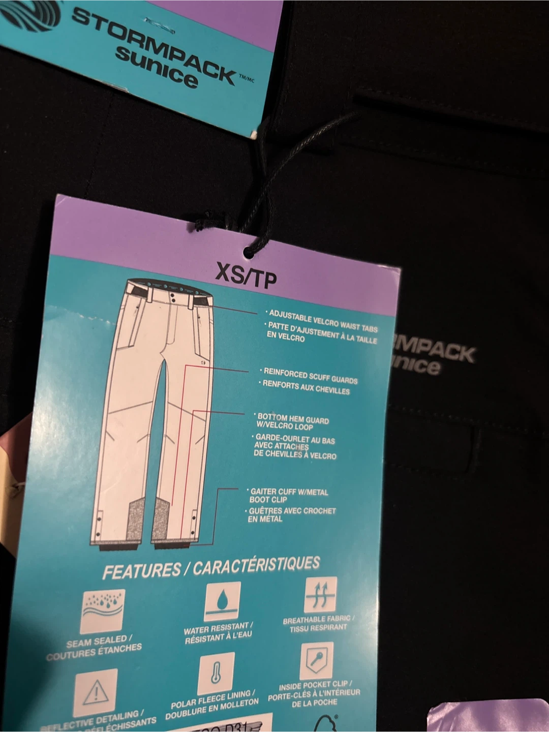 Ladies Stormpack Sunice XS Snow Pants - New with Tags! - photo 2
