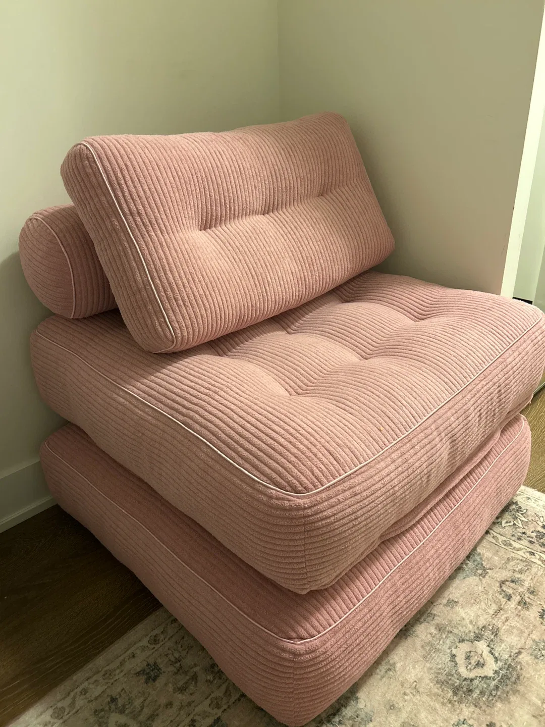 Pink 4 in 1 Folding Sofa Bed (35.4 inch) image indicator(3)